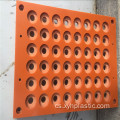 Zpracování oranžové fenolové laminátové bakelitové desky